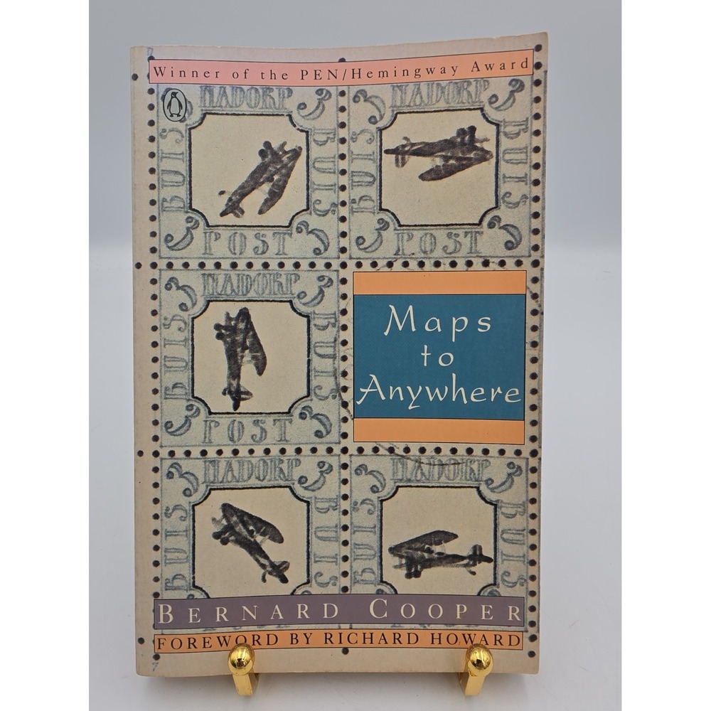 Maps to Anywhere by Bernard Cooper 1992 Trade Paperback Penguin Books Biography